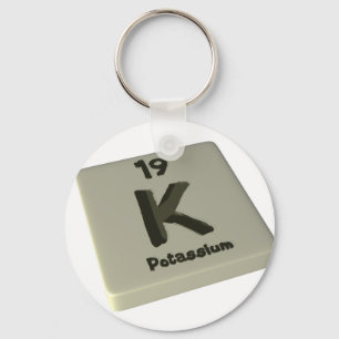 k Potassium Key Ring