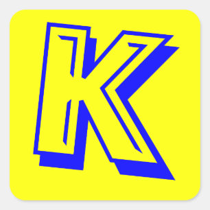 K SQUARE STICKER