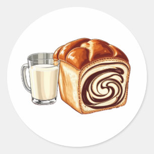 K-Style Bullet Journalling Series17 - Food Stickes Classic Round Sticker