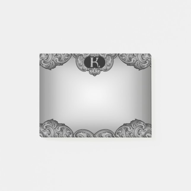K - The Falck Alphabet (Silvery) Post-it Notes (Front)