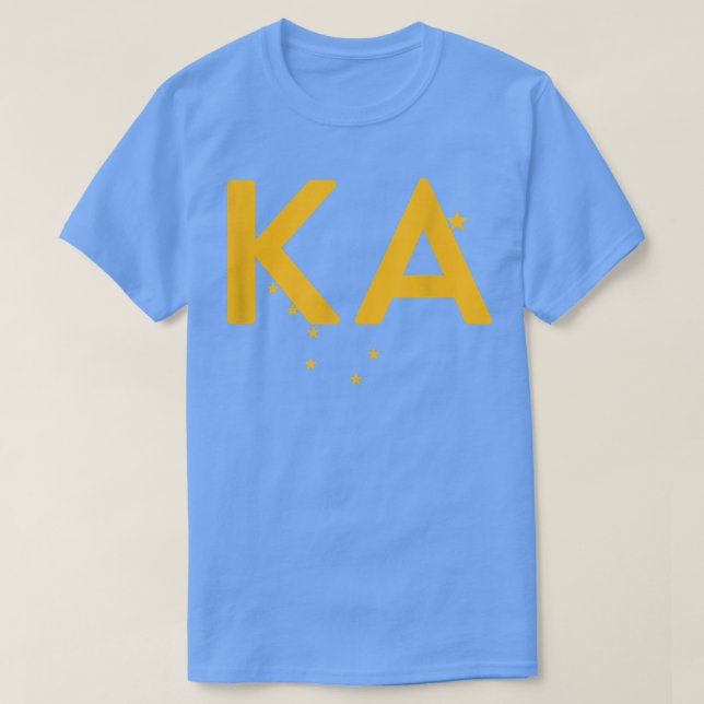 KA - Alaska Three Part Combo Design - Alaskan Flag T-Shirt (Design Front)