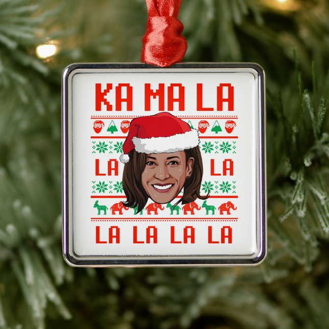 KA MA LA LA LA HARRIS CARD METAL TREE DECORATION (Tree)