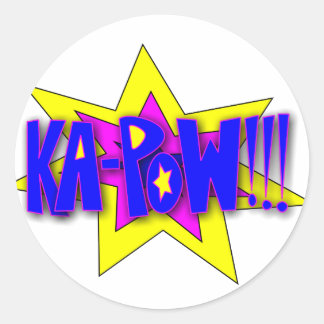 KA-PoW!!! Classic Round Sticker