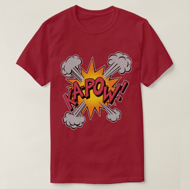 KA-POW! Comic Book Graphic T-Shirt (Design Front)