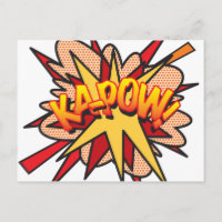 KA-POW Fun Retro Comic Book Pop Art