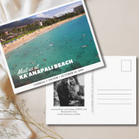 Ka'anapali Beach Wedding Save the Date Postcard