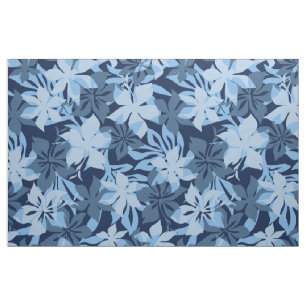 Kaanapali Camo Hawaiian Hibiscus Floral Fabric