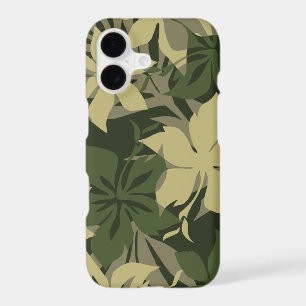 Kaanapali Camo Hawaiian Hibiscus Khaki