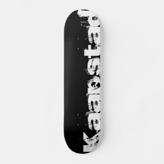 Kaapstad Cool Urban Style In Worn Black And White Skateboard