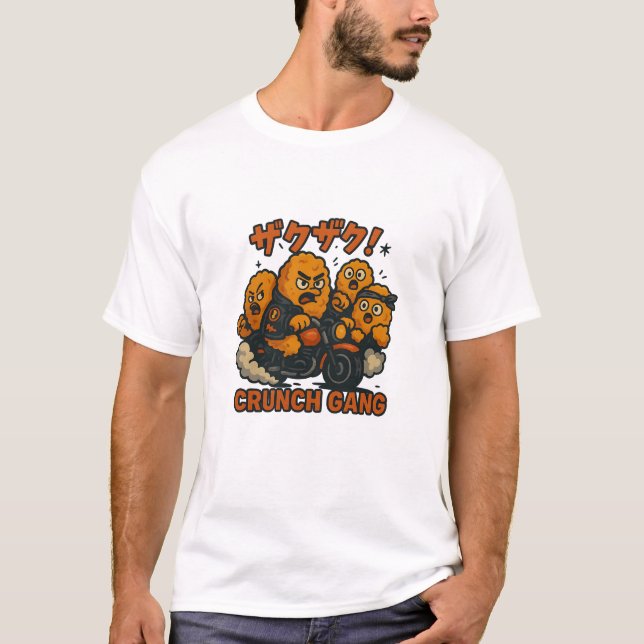 Kaarage Crunch Gang – Kawaii Street Snack T-Shirt (Front)