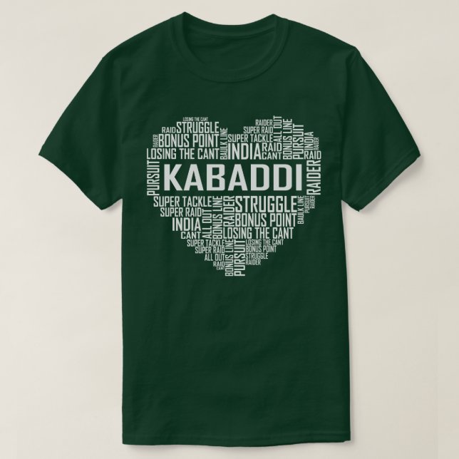Kabaddi Heart T-Shirt (Design Front)