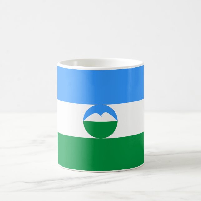Kabardino Balkaria Flag Coffee Mug (Center)