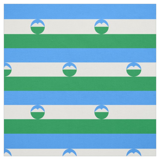 Kabardino Balkaria Flag Fabric (Swatch)