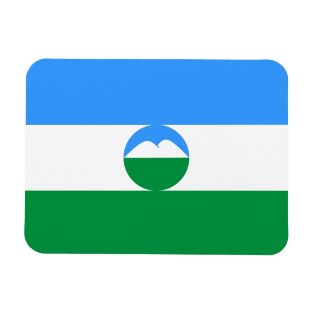 Kabardino Balkaria Flag Magnet (Horizontal)