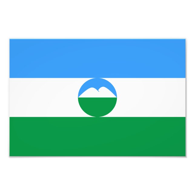 Kabardino Balkaria Flag Photo Print (Front)
