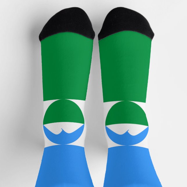 Kabardino Balkaria Flag Socks (Top)