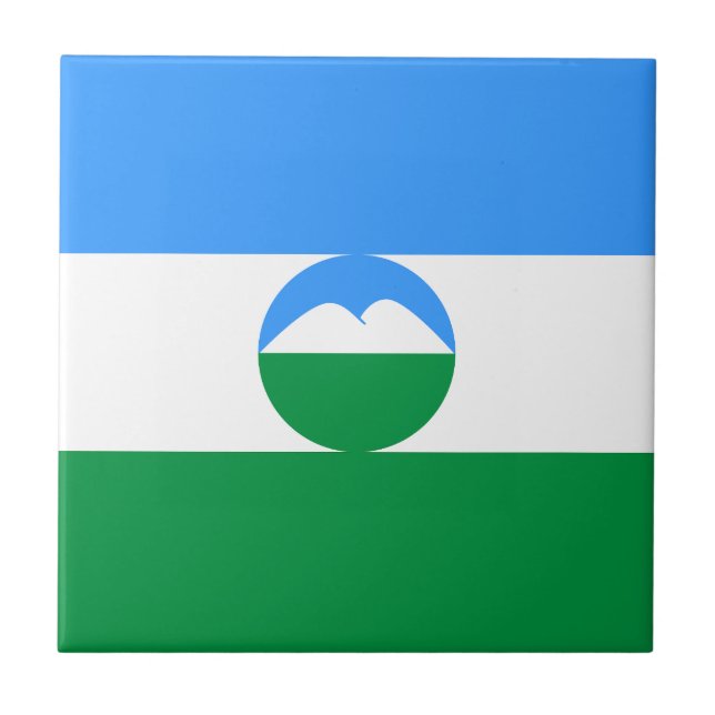 Kabardino Balkaria Flag Tile (Front)