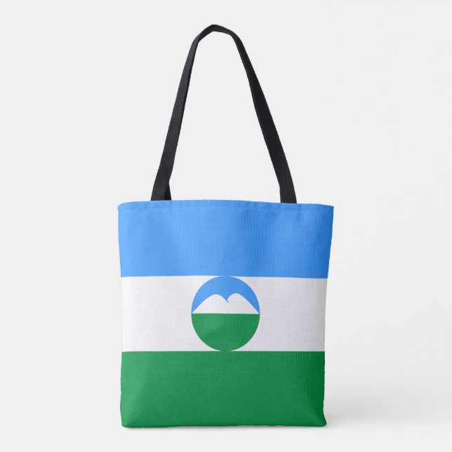 Kabardino Balkaria Flag Tote Bag (Back)