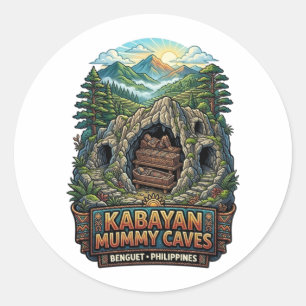KABAYAN CAVES CLASSIC ROUND STICKER
