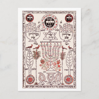 Kabbalah Design Postcard