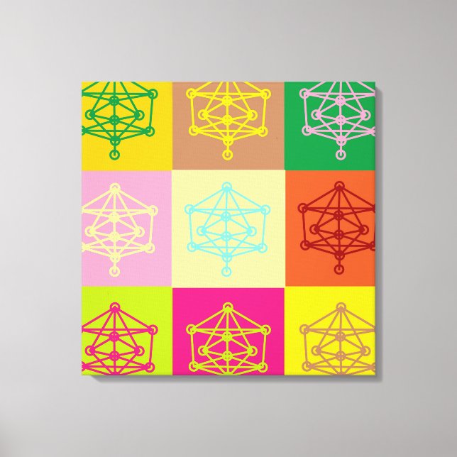 Kabbalah Pop Art Canvas Print (Front)