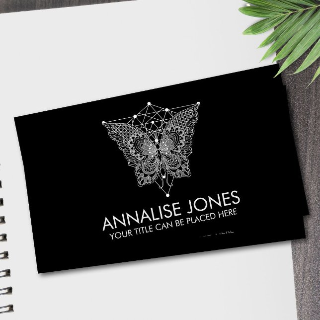 Kabbalah The Tree of Life - Butterfly Ornament Business Card (Creator Uploaded)