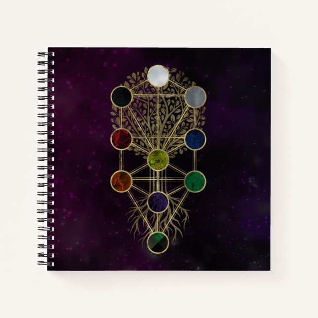 Kabbalah The Tree of Life - Etz Hayim Notebook (Front)
