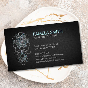 Kabbalah The Tree of Life Ornament Business Card
