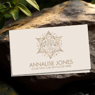 Kabbalah The Tree of Life Sacred Geometry Ornament Business Card