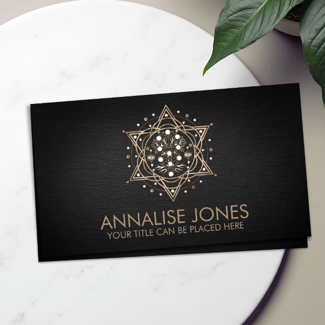 Kabbalah The Tree of Life Sacred Geometry Ornament Business Card (Creator Uploaded)