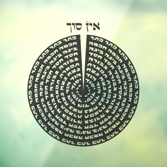 Kabbalistic Creation Hebrew Monochromatic Sefirot  (Sheet 3)