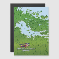 Kabetogama lake, Minnesota, USA Travel map.