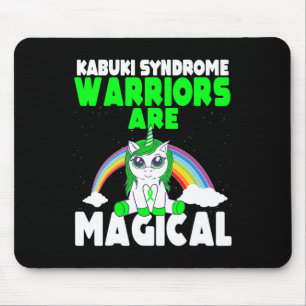 Kabuki Syndrome Awareness Green Ribbon Cute Magica Mouse Pad