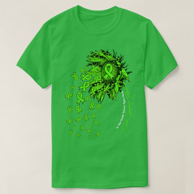 Kabuki Syndrome Awareness sunflower nobody fights  T-Shirt (Design Front)