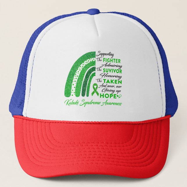 Kabuki Syndrome Warrior Supporting Fighter Trucker Hat (Front)