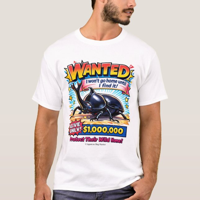 Kabutomushi T-shirt Japanese Beetle Buglover gift (Front)