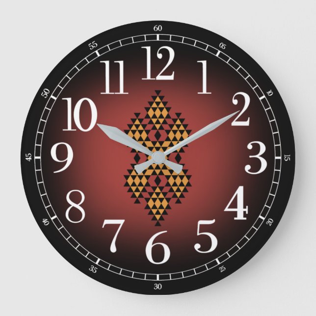 Kabyle Pattern Clock (Front)