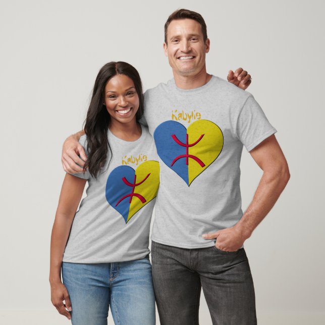 Kabylia heart Mens Raglan Shirt (Unisex)