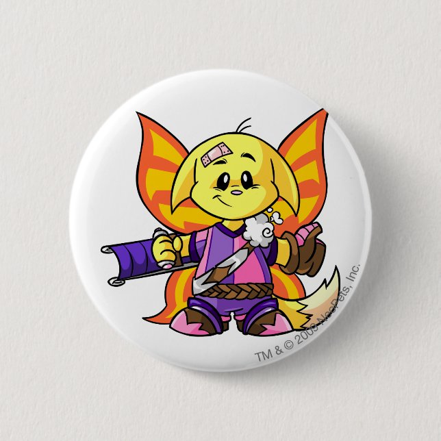 Kacheek Faerieland Player 6 Cm Round Badge (Front)