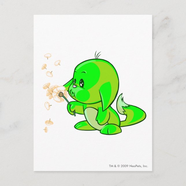Kacheek Glowing Postcard (Front)