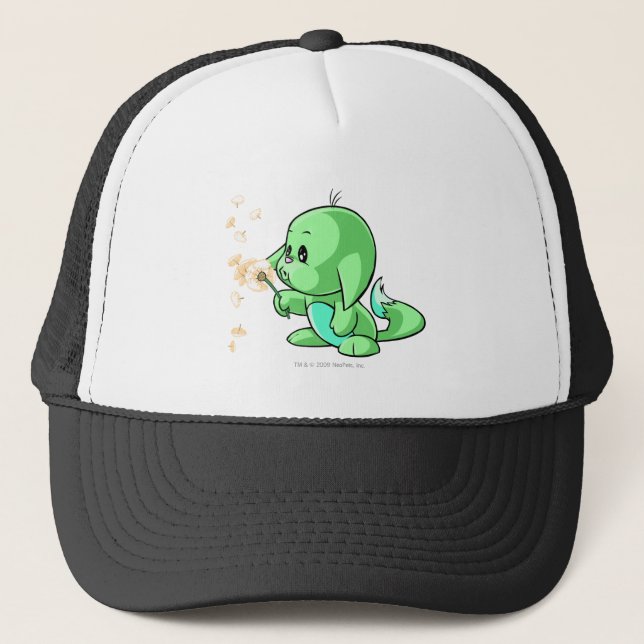 Kacheek Green Trucker Hat (Front)