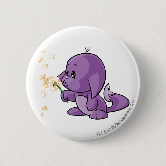 Kacheek Purple 6 Cm Round Badge (Front)