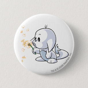 Kacheek White 6 Cm Round Badge