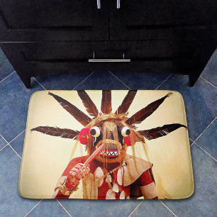 Kachina Doll Native American Photo Bold Simple Bath Mat