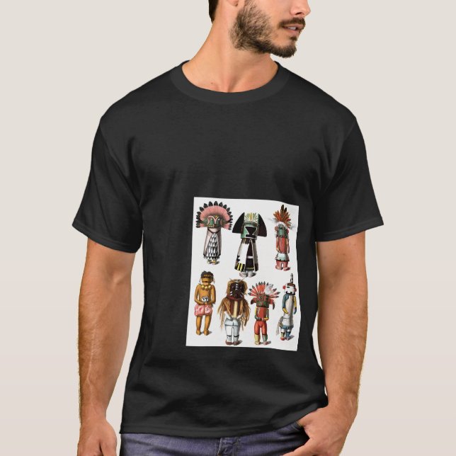 Kachina Dolls Hopi Katsina Native American Mytholo T-Shirt (Front)