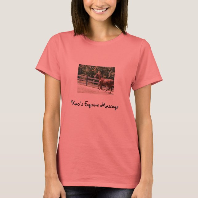Kaci's Equine Massage ringer shirt (Front)
