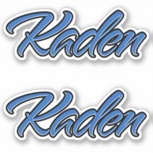 Kaden Name blue sticker Sticker Sticker Sticker