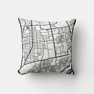 Kaduna Nigeria City Map Cushion