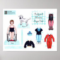 Kady and Maxine Paper Doll Set - Play or Display