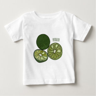 Kaffir lime cartoon illustration baby T-Shirt